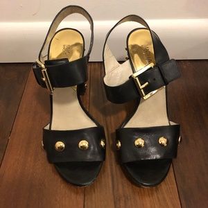 Michael Kors Linden Studded Chunky High Heel